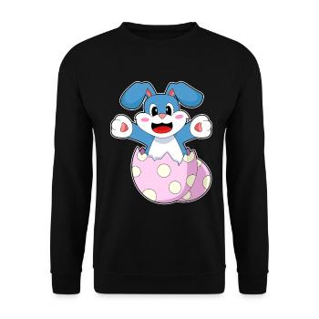 Oeuf de lapin - Sweat-shirt Unisexe - noir - Devant - Alina (178cm) & Michal (187cm)