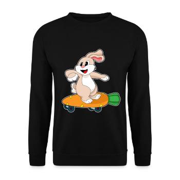 Bunny Skater Skateboard - Sweat-shirt Unisexe - noir - Devant - Alina (178cm) & Michal (187cm)