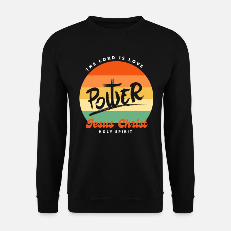 Christliche Sprüche Christus - Unisex Pullover - Schwarz