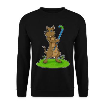 Kangaroo Hockey sur gazon Stick - Sweat-shirt Unisexe - noir - Devant - Alina (178cm) & Michal (187cm)