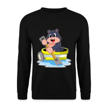 Petite Bateau Mole - Sweat-shirt Unisexe - noir - Devant - Alina (178cm) & Michal (187cm)