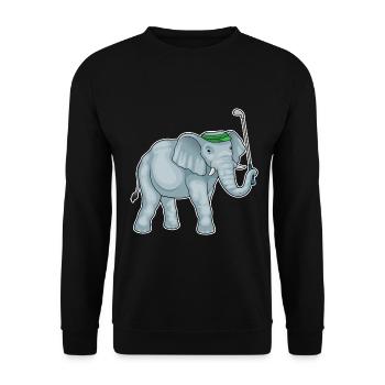 Elephant Golf Golf Club - Sweat-shirt Unisexe - noir - Devant - Alina (178cm) & Michal (187cm)