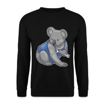 Atelier de clés mécaniques Koala - Sweat-shirt Unisexe - noir - Devant - Alina (178cm) & Michal (187cm)