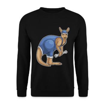 Atelier de Clés Mécaniques Kangourou - Sweat-shirt Unisexe - noir - Devant - Alina (178cm) & Michal (187cm)