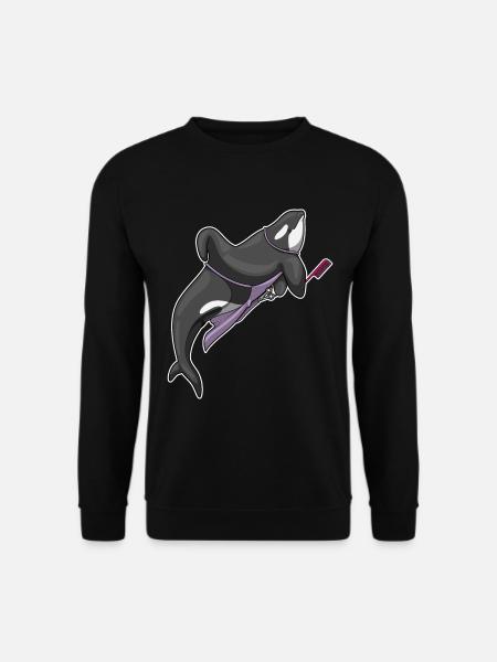 Schwertwal Friseur Kamm - Unisex Pullover - Schwarz
