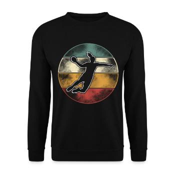 Handball Handball Joueur de handball féminin - Sweat-shirt Unisexe - noir - Devant - Alina (178cm) & Michal (187cm)