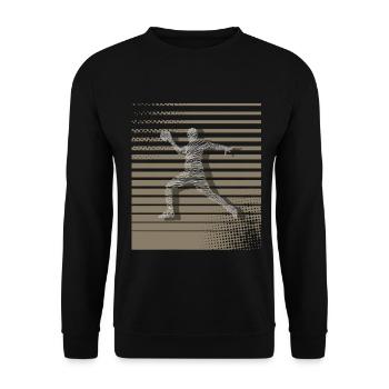 Handball Handballer - Unisex Pullover - Schwarz - Vorne - Alina (178cm) & Michal (187cm)