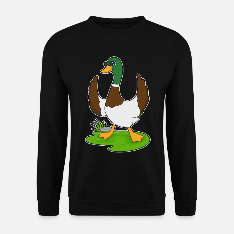 Duck Sunglasses - Unisex Sweatshirt - black