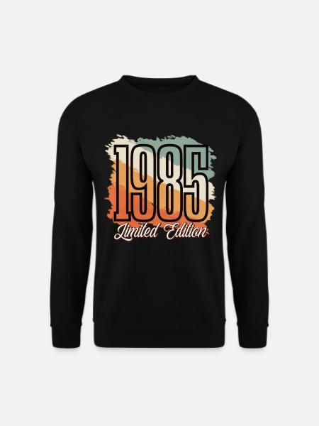 1985 Geburtsjahr Geburtstag Baujahr Vintage Retro - Unisex Pullover - Schwarz