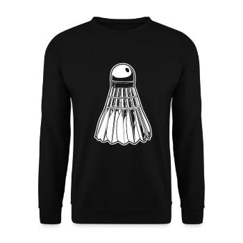 Badminton Federball - Unisex Pullover - Schwarz - Vorne - Alina (178cm) & Michal (187cm)