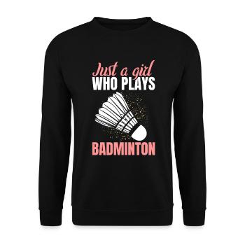 Badminton Mädchen - Unisex Pullover - Schwarz - Vorne - Alina (178cm) & Michal (187cm)