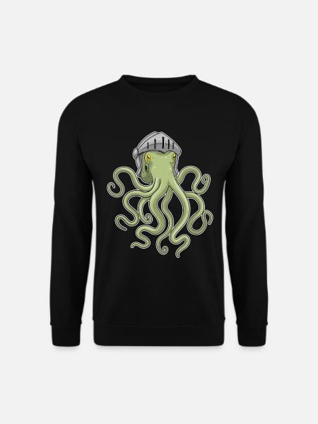 Octopus Warrior Helmet - Unisex Sweatshirt - black