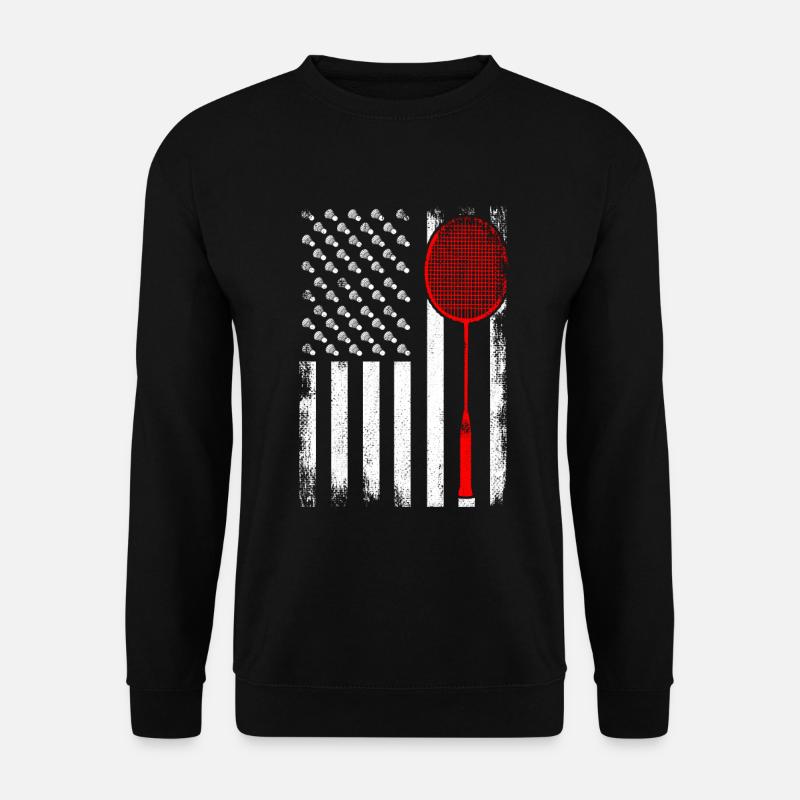 Patriotic badminton player - Unisex Sweatshirt - black