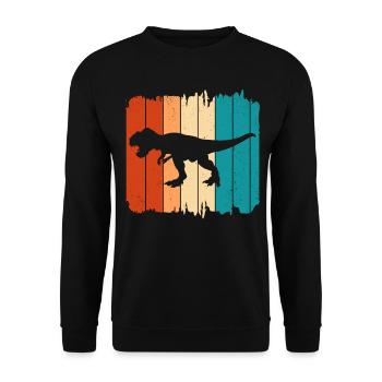 T-Rex - Sweat-shirt Unisexe - noir - Devant - Alina (178cm) & Michal (187cm)