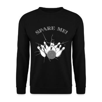 Spare Me Ten Pin Bowling - Ten Pin Bowling T-Shirt - Sweat-shirt Unisexe - noir - Devant - Alina (178cm) & Michal (187cm)