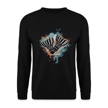Badminton - Sweat-shirt Unisexe - noir - Devant - Alina (178cm) & Michal (187cm)