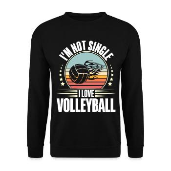 Volleyball - Unisex Pullover - Schwarz - Vorne - Alina (178cm) & Michal (187cm)