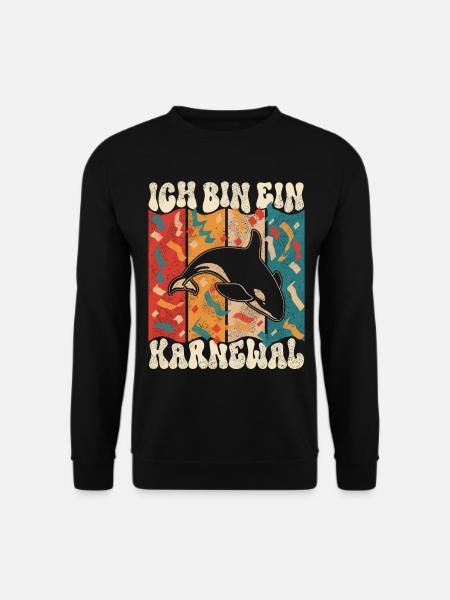 Ich Bin ein Karnewal Karneval Fasching - Unisex Pullover - Schwarz