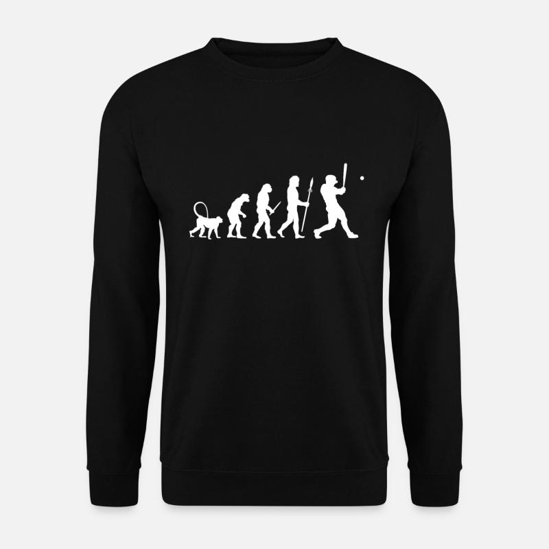 Evolution of baseball - Unisex Sweatshirt - black