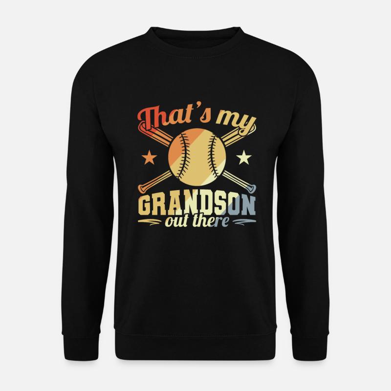Großvater eines Baseballspielers - Unisex Pullover - Schwarz