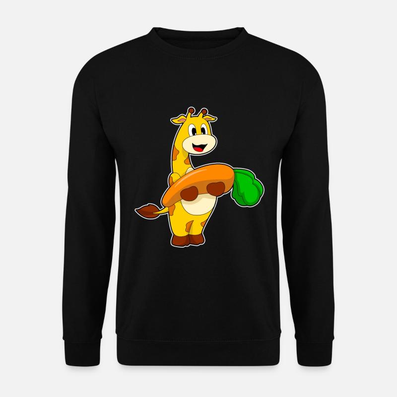 Girafe Carotte - Sweat-shirt Unisexe - noir
