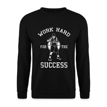Dicton motivant le basketball - Sweat-shirt Unisexe - noir - Devant - Alina (178cm) & Michal (187cm)