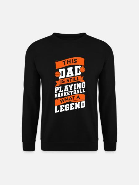 This father plays basketball - Unisex Sweatshirt - black