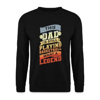 Père du basketball - Sweat-shirt Unisexe - noir - Devant - Alina (178cm) & Michal (187cm)