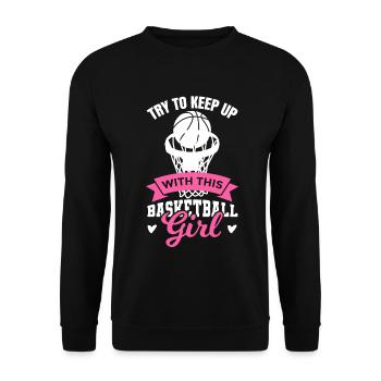 Basketball féminin - Sweat-shirt Unisexe - noir - Devant - Alina (178cm) & Michal (187cm)