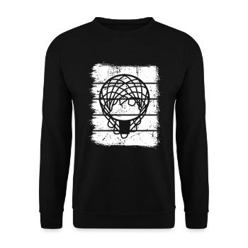 Basketball - Unisex Pullover - Schwarz - Vorne - Alina (178cm) & Michal (187cm)