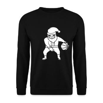 Noël de basketball - Sweat-shirt Unisexe - noir - Devant - Alina (178cm) & Michal (187cm)