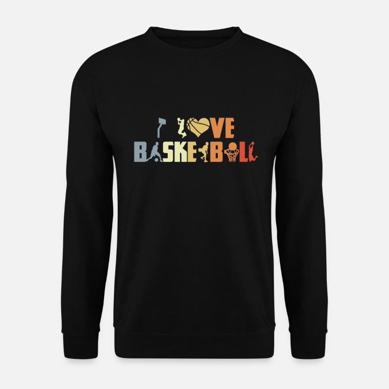 Basketball Liebe - Unisex Pullover - Schwarz