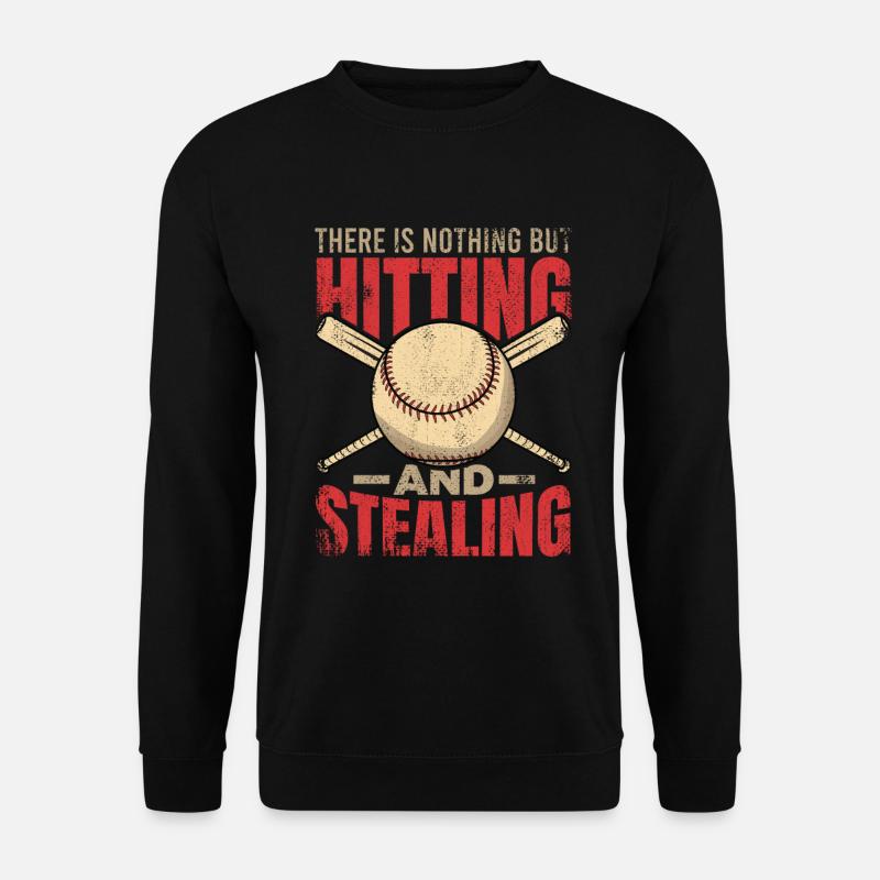 Motivating baseball saying - Unisex Sweatshirt - black