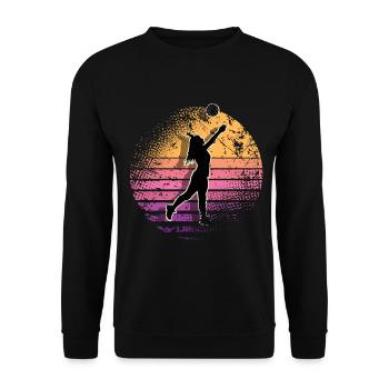 Volleyball - Unisex Pullover - Schwarz - Vorne - Alina (178cm) & Michal (187cm)
