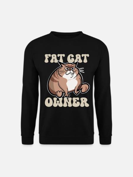 Propriétaire de gros chat - Sweat-shirt Unisexe - noir