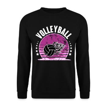 Volleyball - Unisex Pullover - Schwarz - Vorne - Alina (178cm) & Michal (187cm)