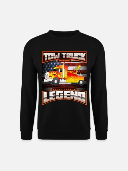 TOW TRUCK DRIVER USA - Unisex Sweatshirt - black