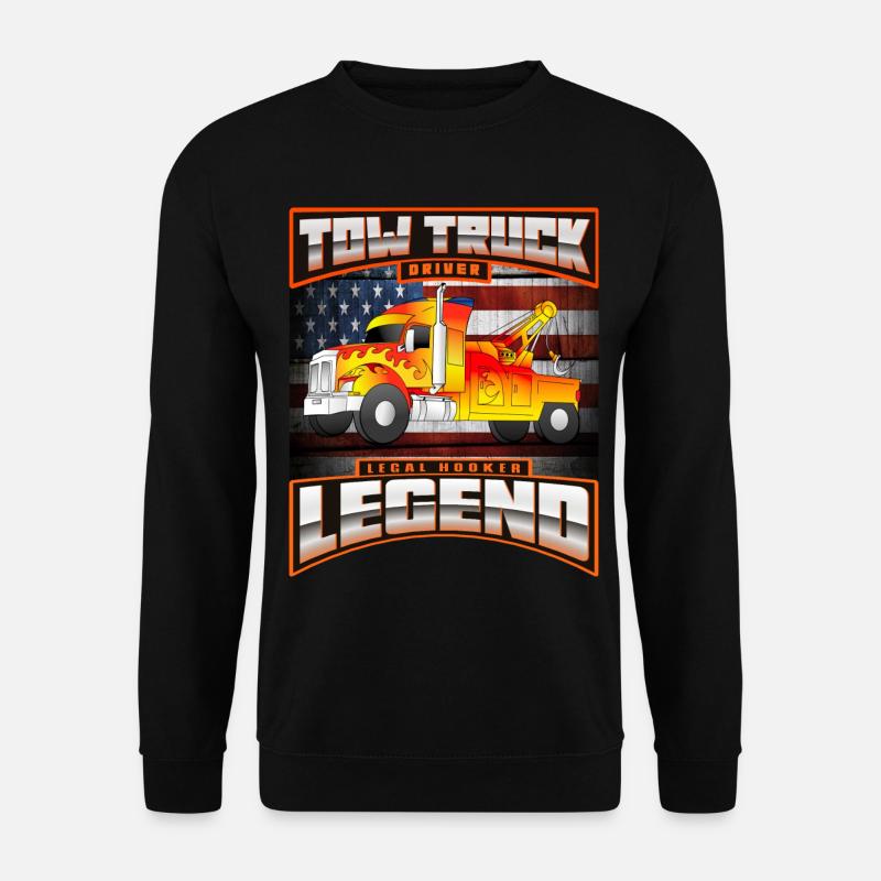 TOW TRUCK DRIVER USA - Unisex Pullover - Schwarz