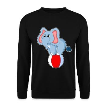 Gymnastique d’entraînement d’éléphants Fitness - Sweat-shirt Unisexe - noir - Devant - Alina (178cm) & Michal (187cm)