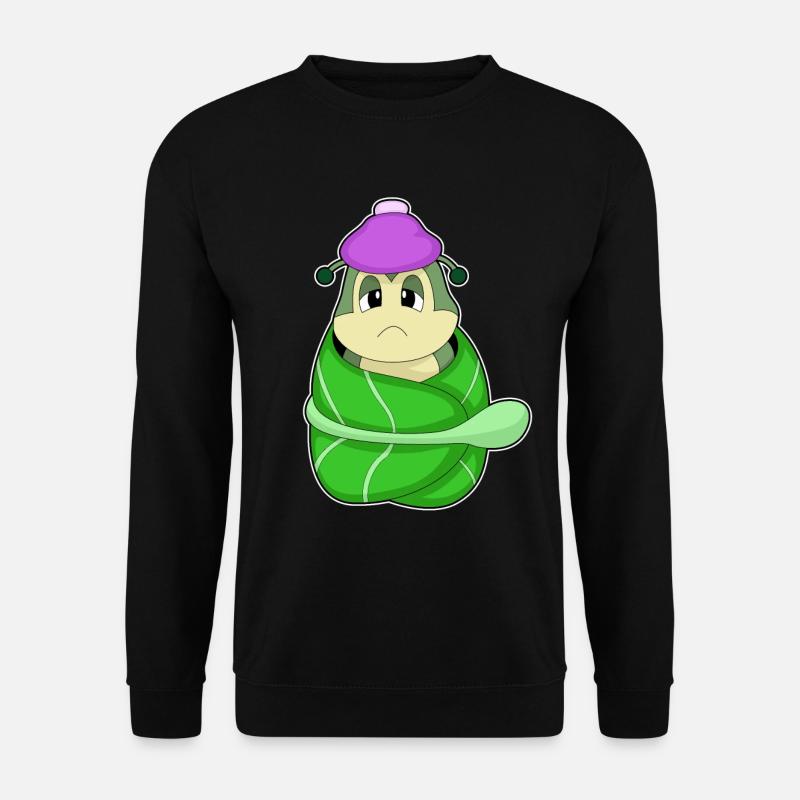 Raupe Blatt Krank - Unisex Pullover - Schwarz