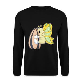 Butterfly Seeds - Unisex Sweatshirt - black - Front - Alina (178cm) & Michal (187cm)