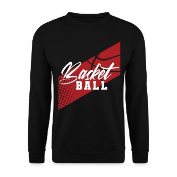 Basketball Basketballer - Unisex Pullover - Schwarz - Vorne - Alina (178cm) & Michal (187cm)