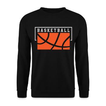 Basketball Basketballer - Unisex Pullover - Schwarz - Vorne - Alina (178cm) & Michal (187cm)