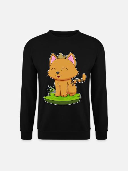 Couronne de chat - Sweat-shirt Unisexe - noir