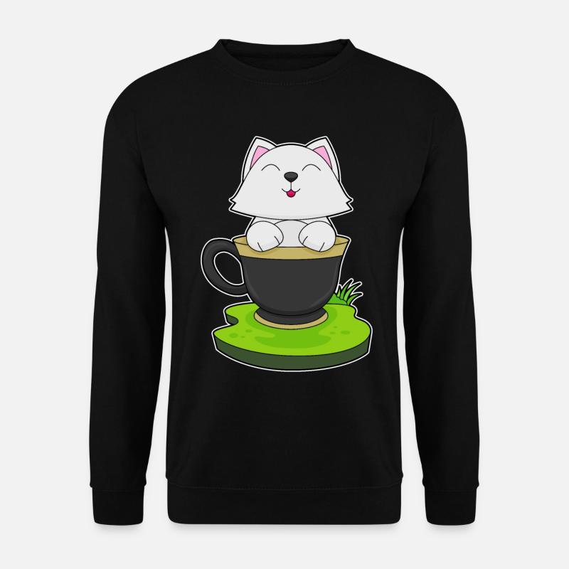 Cat Cup - Unisex Sweatshirt - black
