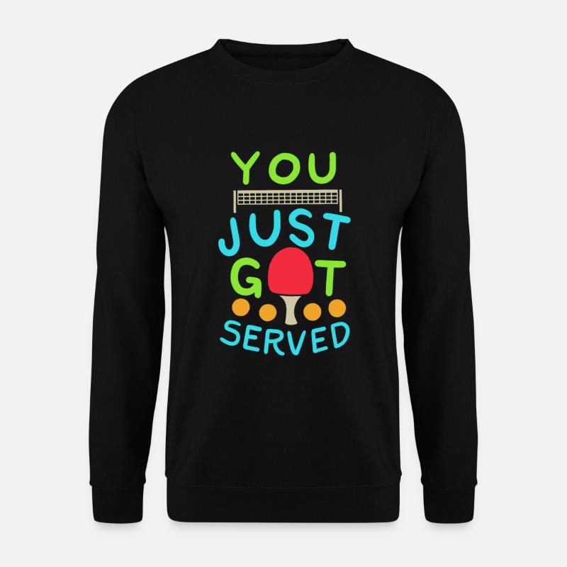 Tischtennis Witz - Unisex Pullover - Schwarz