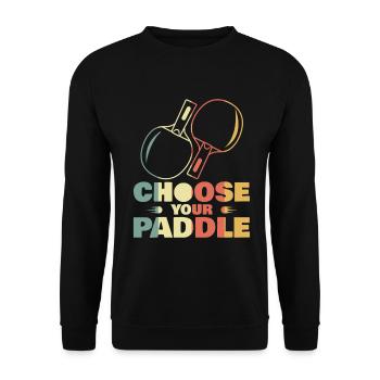 Pagaie - Sweat-shirt Unisexe - noir - Devant - Alina (178cm) & Michal (187cm)