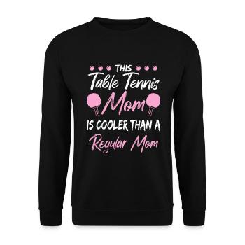 Ping Pong Mama - Unisex Pullover - Schwarz - Vorne - Alina (178cm) & Michal (187cm)