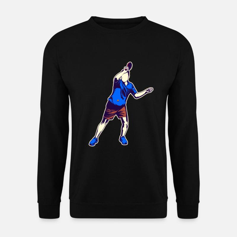 Table tennis drawing - Unisex Sweatshirt - black