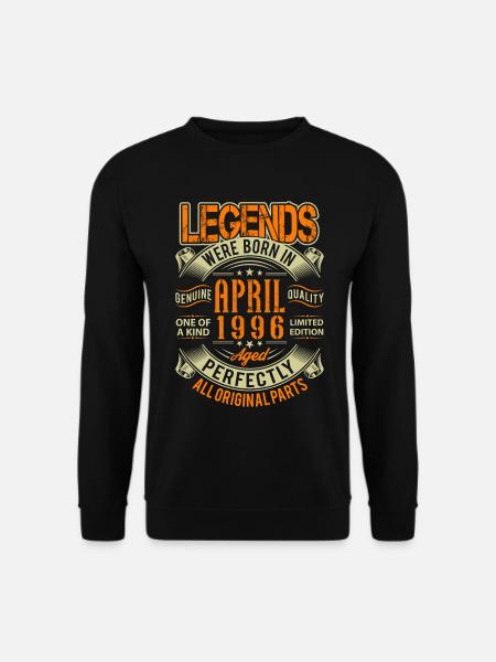 1996 April Birthday Legend - Unisex Sweatshirt - black